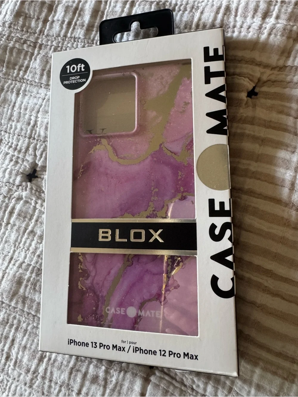 Case-Mate Pink & Gold Marble Phone Case- iPhone 13 Pro Max / iPhone 12 Pro Max